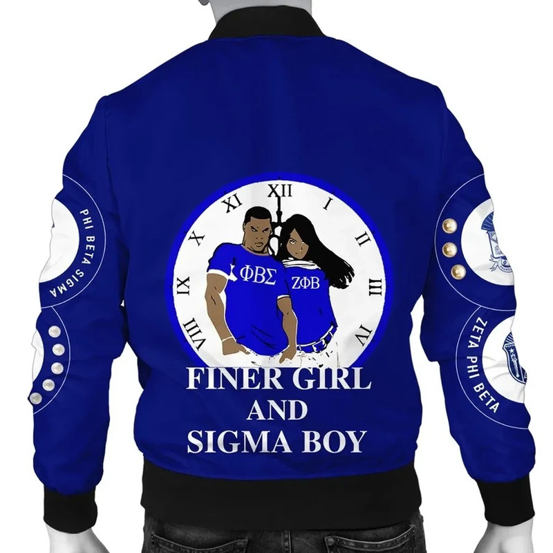 Phi Beta Sigma Zeta Phi Beta Bomber Jacket, African Bomber Jacket For Men Women