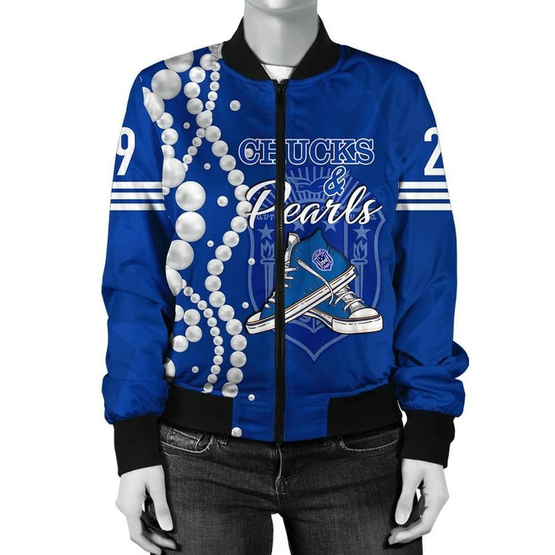 Zeta Phi Beta K.H Pearls Bomber Jacket, African Bomber Jacket For Men Women