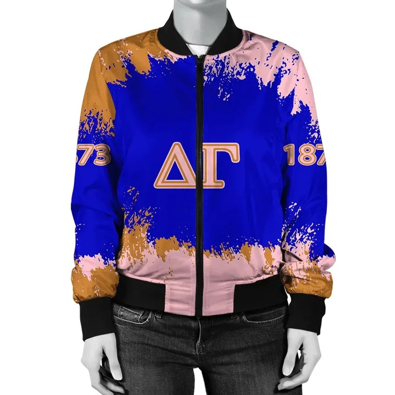 Delta Gamma Face Style Bomber Jacket, African Bomber Jacket For Men Women