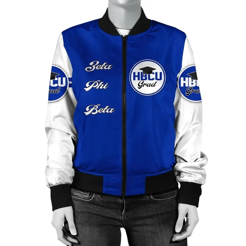Zeta Phi Beta HBCU Grad Bomber Jacket, African Bomber Jacket For Men Women