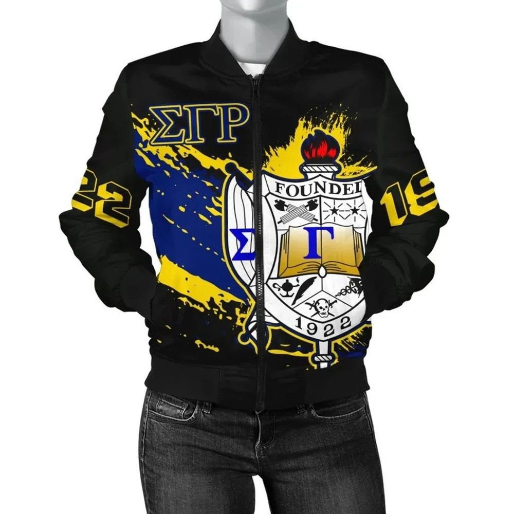 Sigma Gamma Rho Bomber Jacket - Tip Style, African Bomber Jacket For Men Women 01