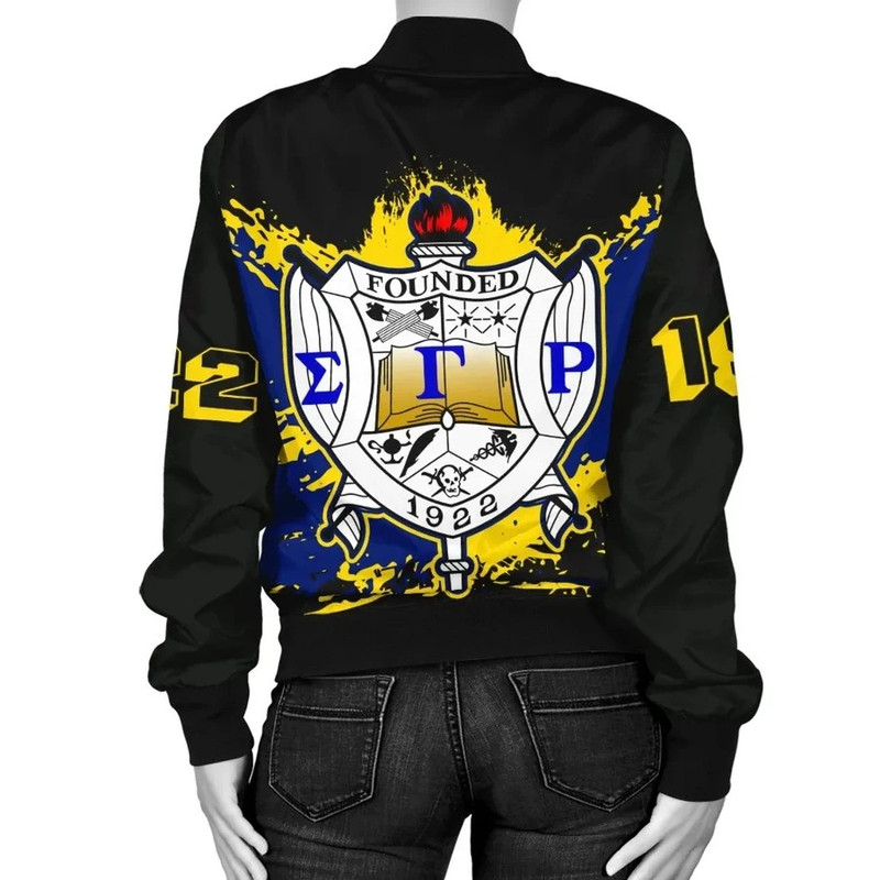 Sigma Gamma Rho Bomber Jacket - Tip Style, African Bomber Jacket For Men Women 01