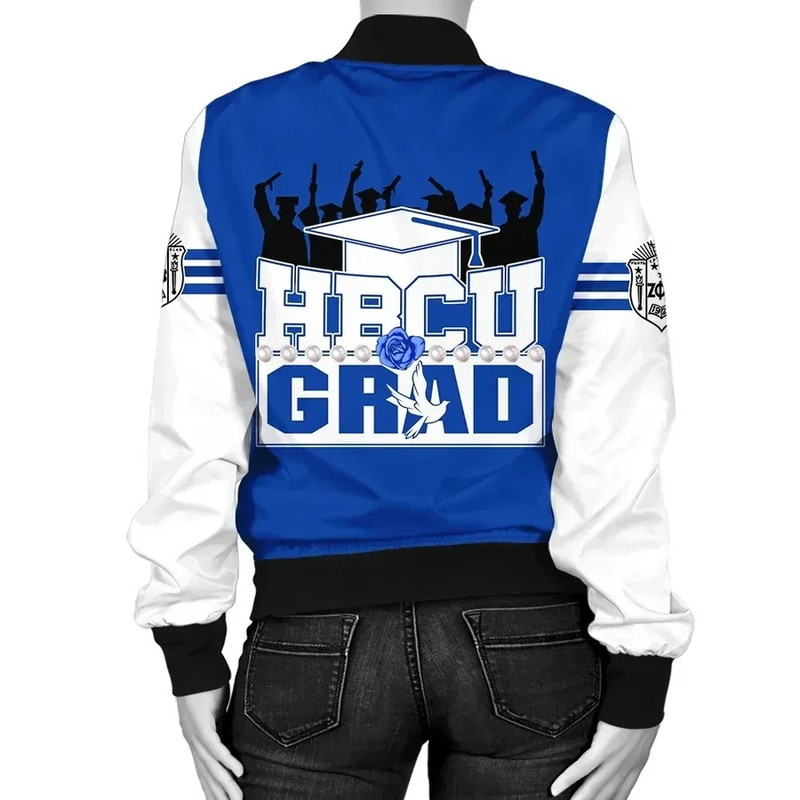 Zeta Phi Beta HBCU Graduation Bomber Jacket, African Bomber Jacket For Men Women