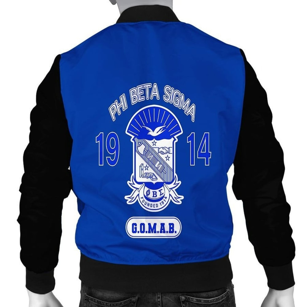 Gomab Phi Beta Sigma Frat Inc Bomber Jacket, African Bomber Jacket For Men Women