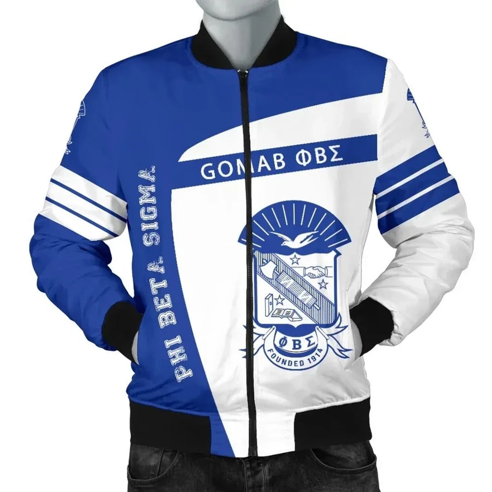 Phi Beta Sigma Men's Bomber Gomab, African Bomber Jacket For Men Women