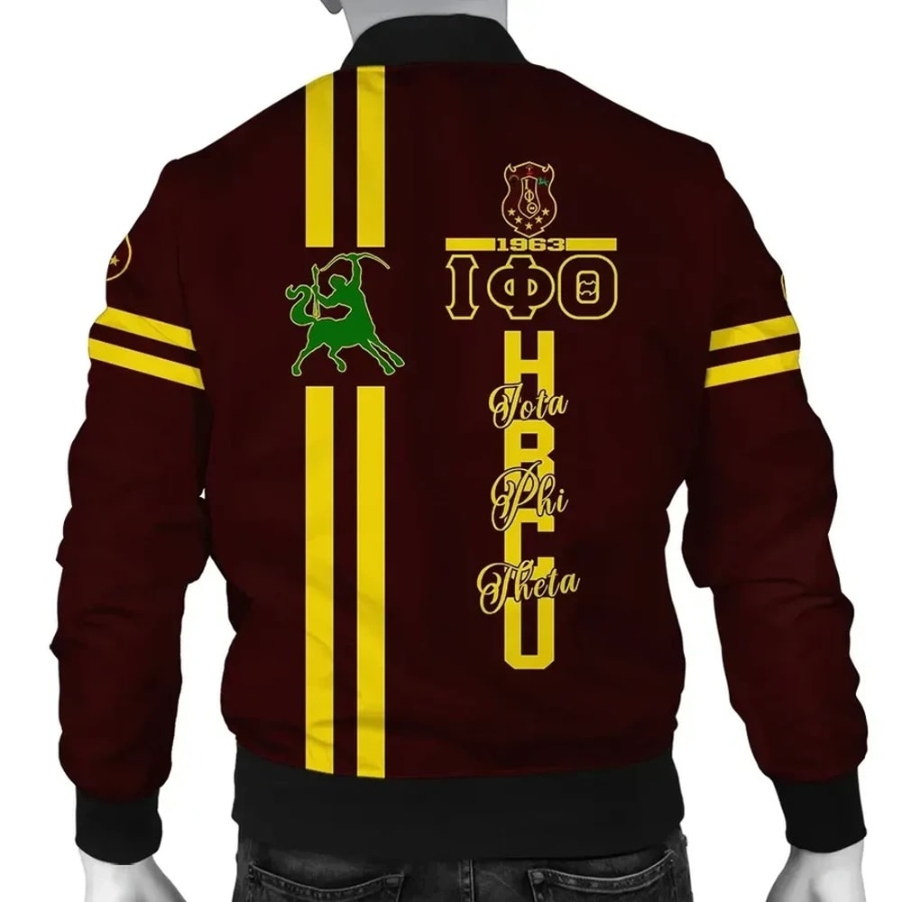HBCU Iota Phi Theta Centaur Bomber, African Bomber Jacket For Men Women