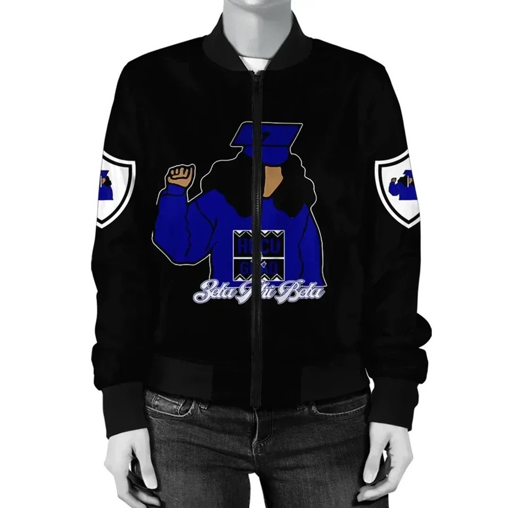 Zeta Phi Beta HBCU Style Bomber Jacket, African Bomber Jacket For Men Women