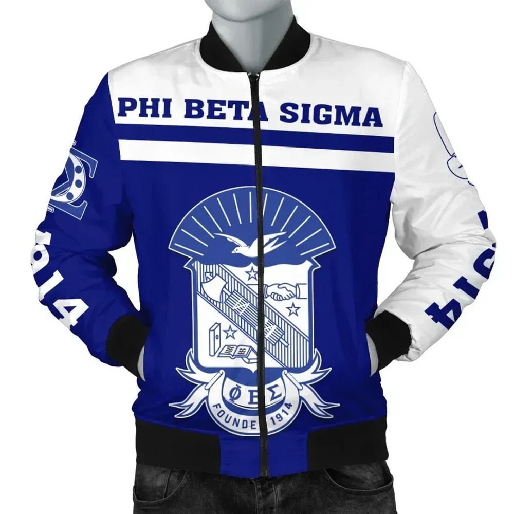 Phi Beta Sigma Bomber Jacket - Late Style, African Bomber Jacket For Men Women