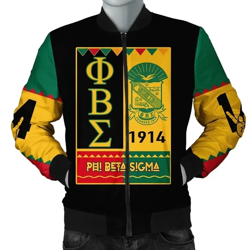 Phi Beta Sigma Black History Month Bomber Jacket, African Bomber Jacket For Men Women