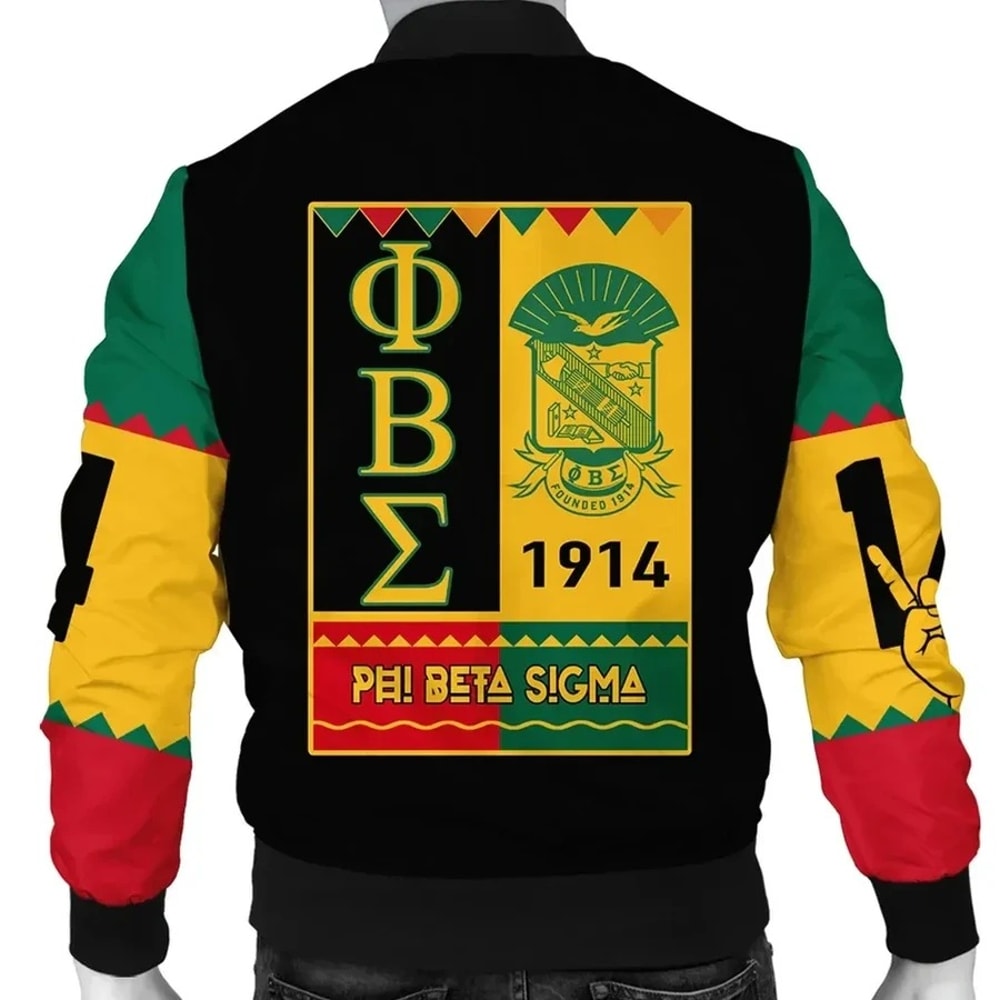 Phi Beta Sigma Black History Month Bomber Jacket, African Bomber Jacket For Men Women
