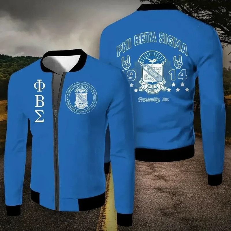 Unique Phi Beta Sigma Bomber, African Bomber Jacket For Men Women