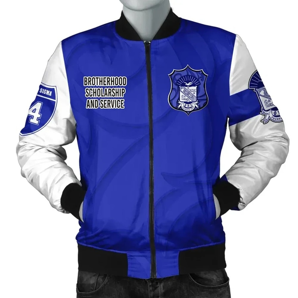 Phi Beta Sigma - GOMAB Bomber Jacket, African Bomber Jacket For Men Women
