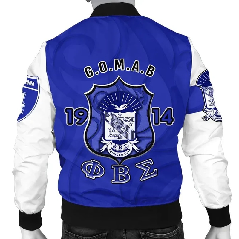 Phi Beta Sigma - GOMAB Bomber Jacket, African Bomber Jacket For Men Women