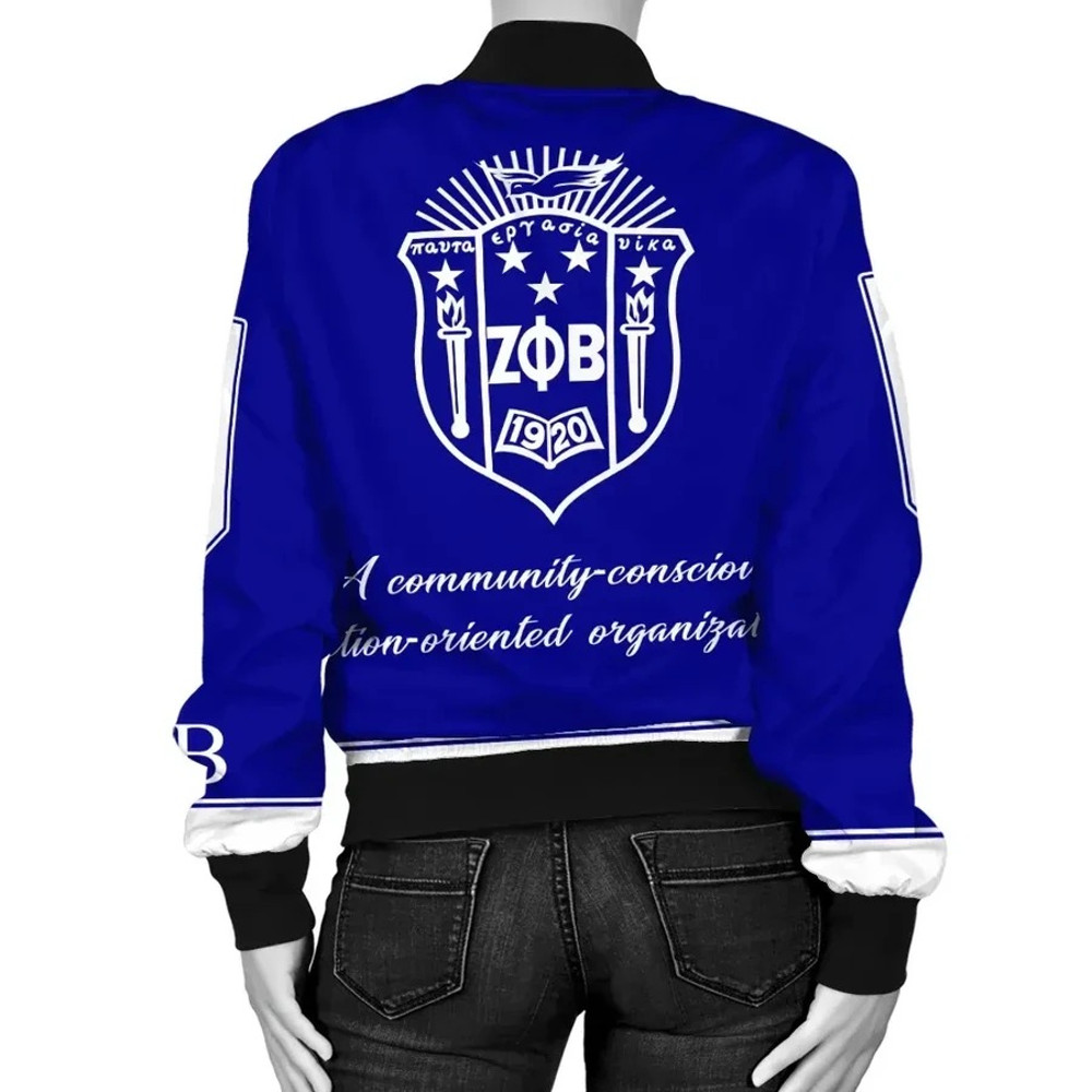 Zeta Phi Beta Bomber Jacket HBCU Style, African Bomber Jacket For Men Women