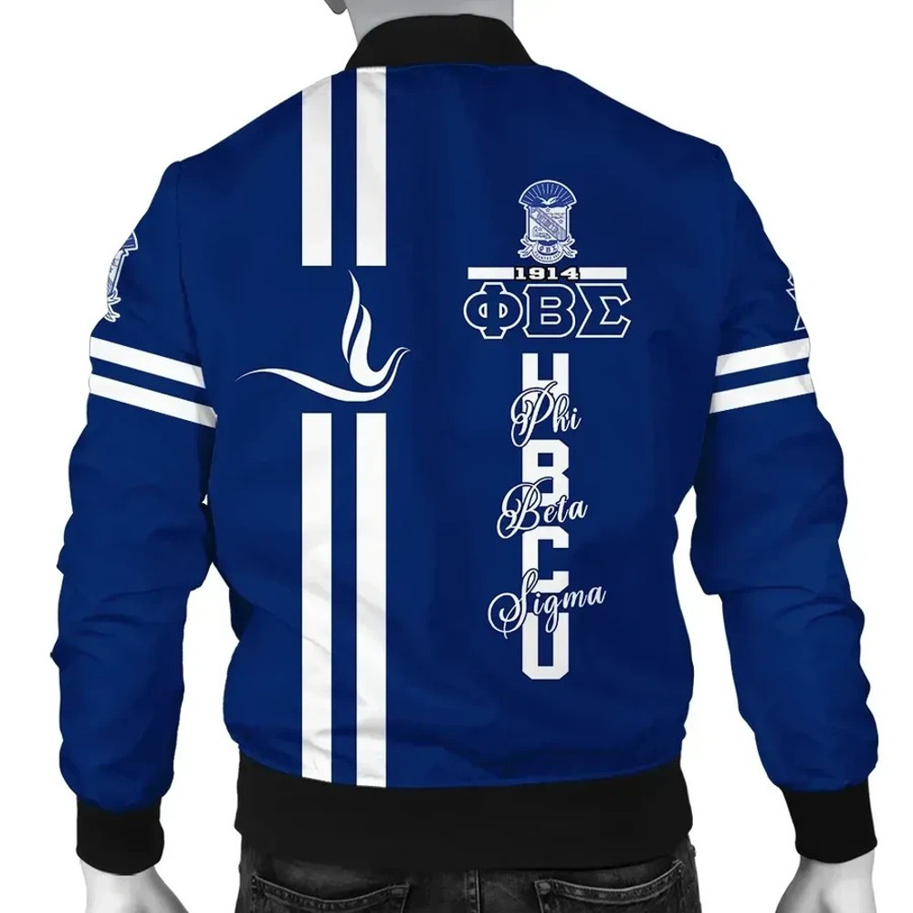 HBCU Phi Beta Sigma Dove Bomber, African Bomber Jacket For Men Women