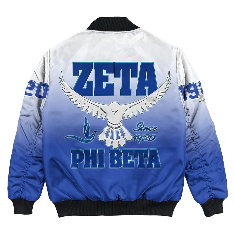 Zeta Phi Beta Gradient Bomber Jackets, African Bomber Jacket For Men Women