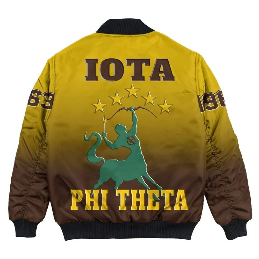 Iota Phi Theta Gradient Bomber Jackets, African Bomber Jacket For Men Women