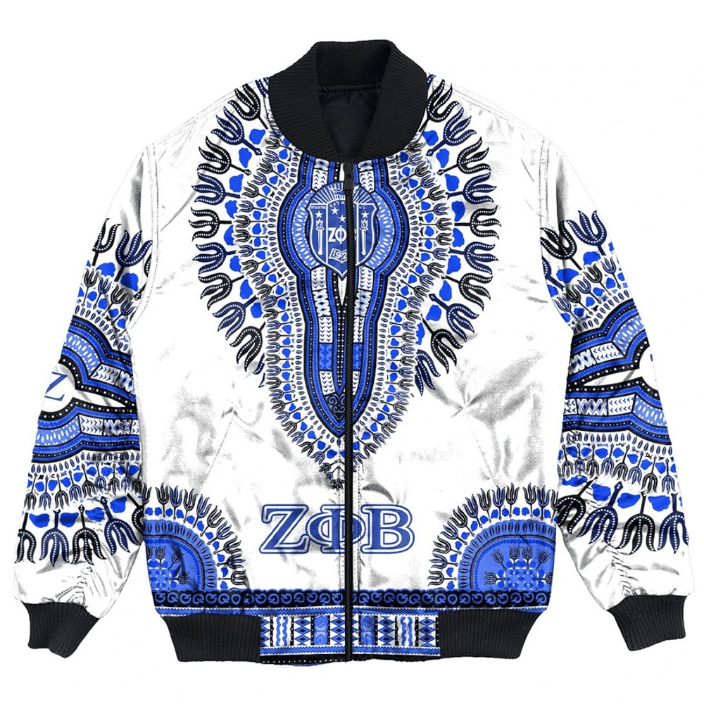 Zeta Phi Beta Dashiki Bomber Jackets, African Bomber Jacket For Men Women