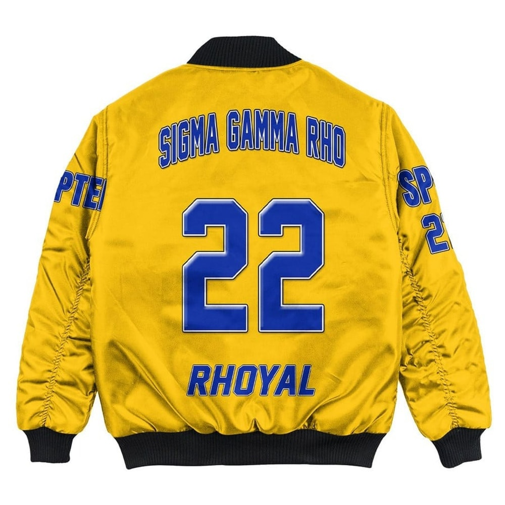 Custom Sigma Gamma Rho ( Gold ) Bomber Jackets, African Bomber Jacket For Men Women 01