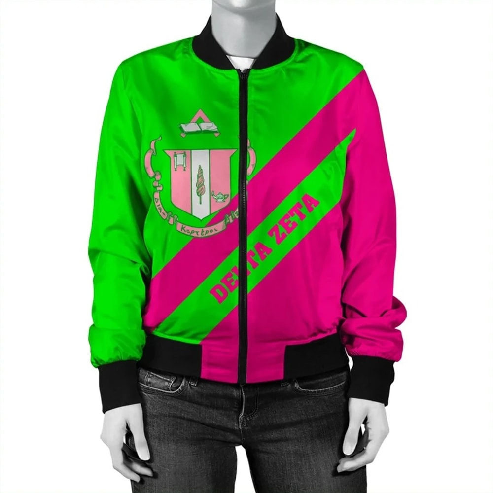 Tech Style Delta Zeta Bomber Jacket, African Bomber Jacket For Men Women