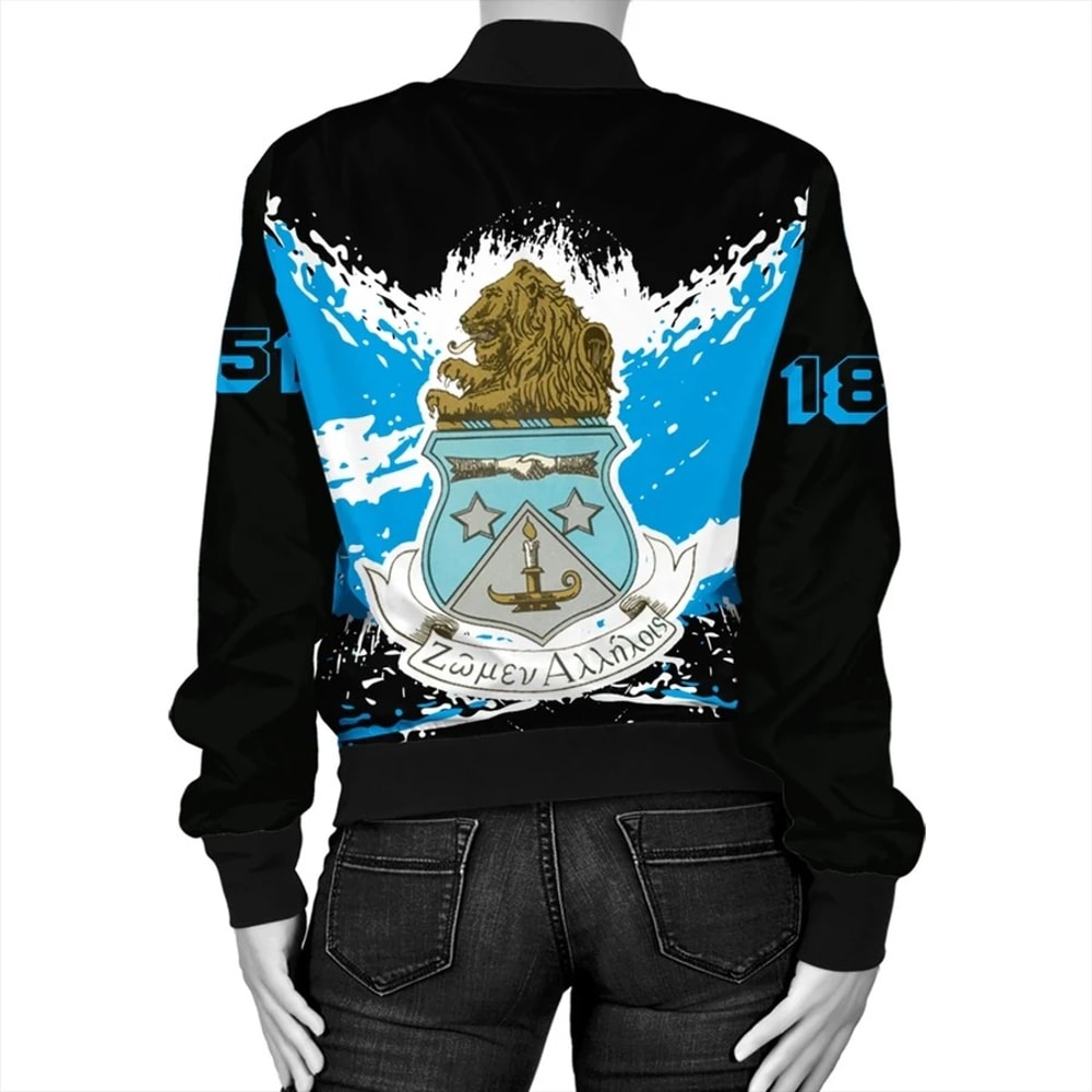 Tip Style Alpha Delta Pi Bomber Jacket, African Bomber Jacket For Men Women