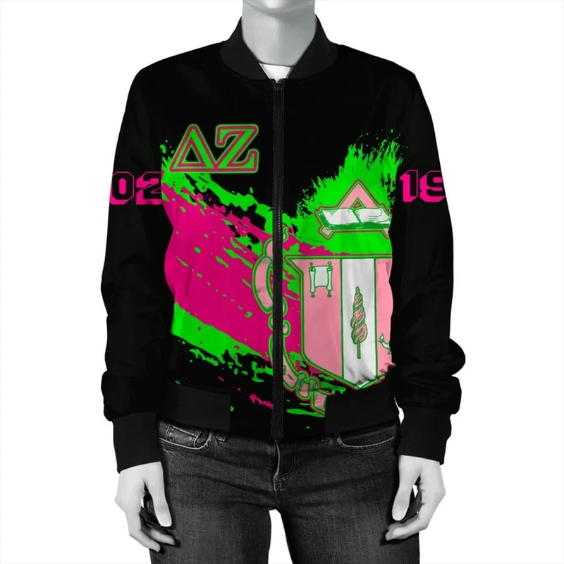 Tip Style Delta Zeta Bomber Jacket, African Bomber Jacket For Men Women