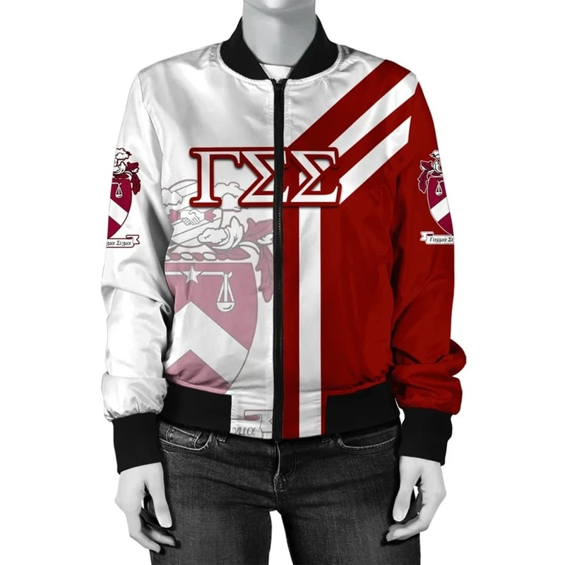 Alva Style Gamma Sigma Sigma Bomber Jacket, African Bomber Jacket For Men Women