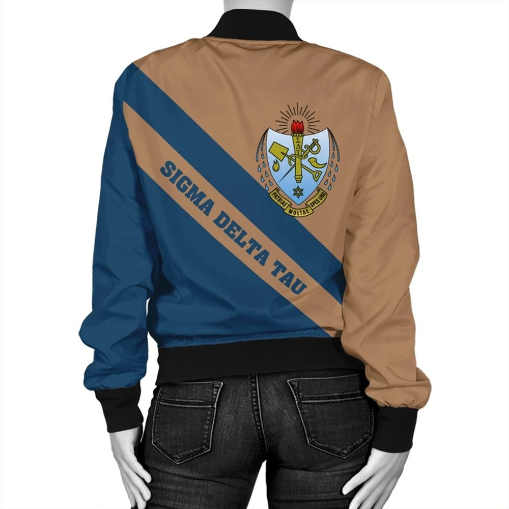 Tech Style Sigma Delta Tau Bomber Jacket, African Bomber Jacket For Men Women
