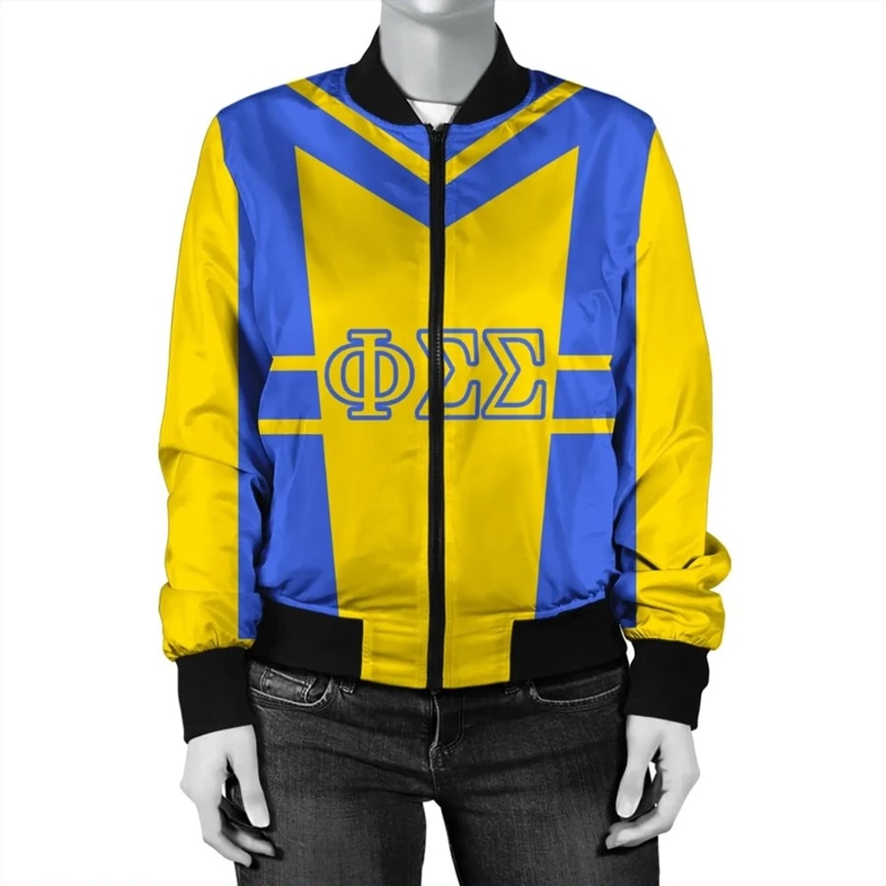 Lugg Style Phi Sigma Sigma Bomber Jacket, African Bomber Jacket For Men Women
