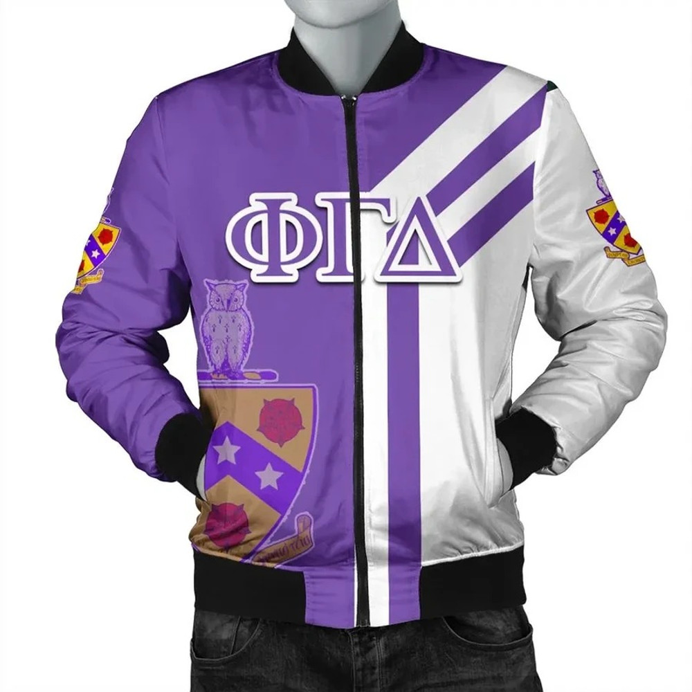 Alva Phi Gamma Delta Bomber Jacket, African Bomber Jacket For Men Women