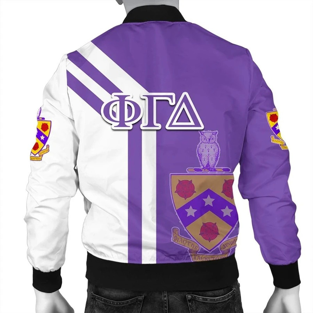 Alva Phi Gamma Delta Bomber Jacket, African Bomber Jacket For Men Women