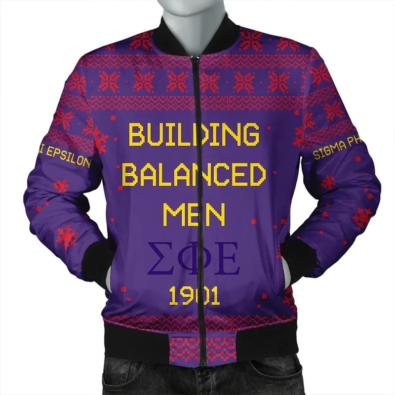 Christmas Motto Fraternity Sigma Phi Epsilon Bomber Jacket, African Bomber Jacket For Men Women