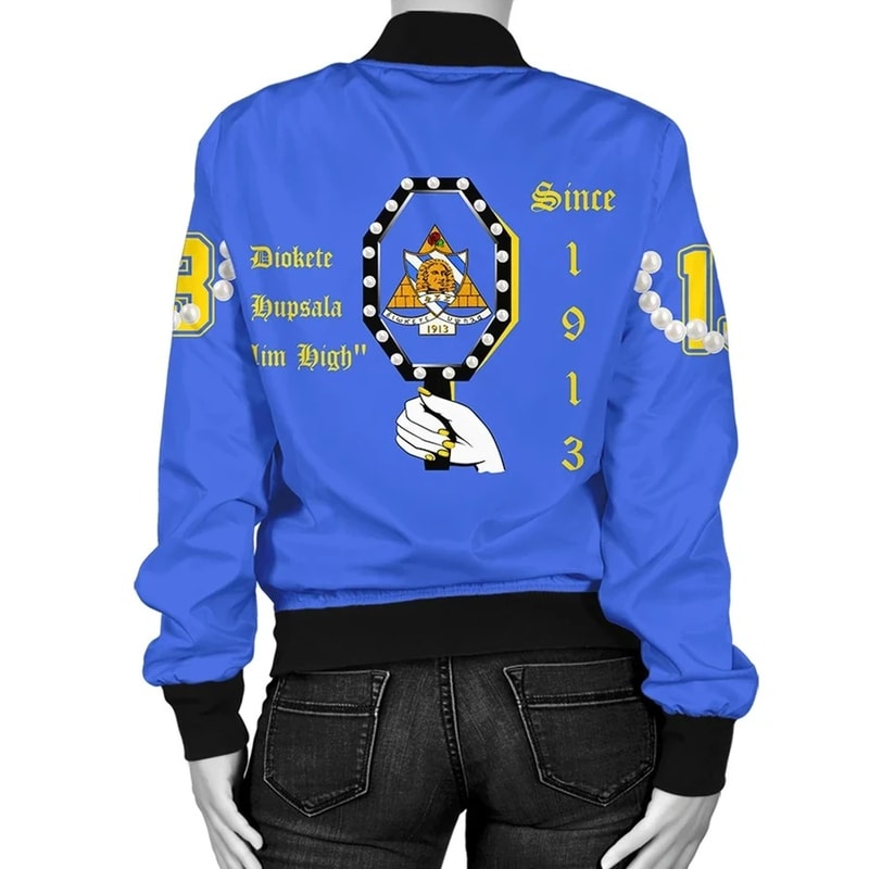 Phi Sigma Sigma Ver.2 Pearls Bomber Jacket, African Bomber Jacket For Men Women