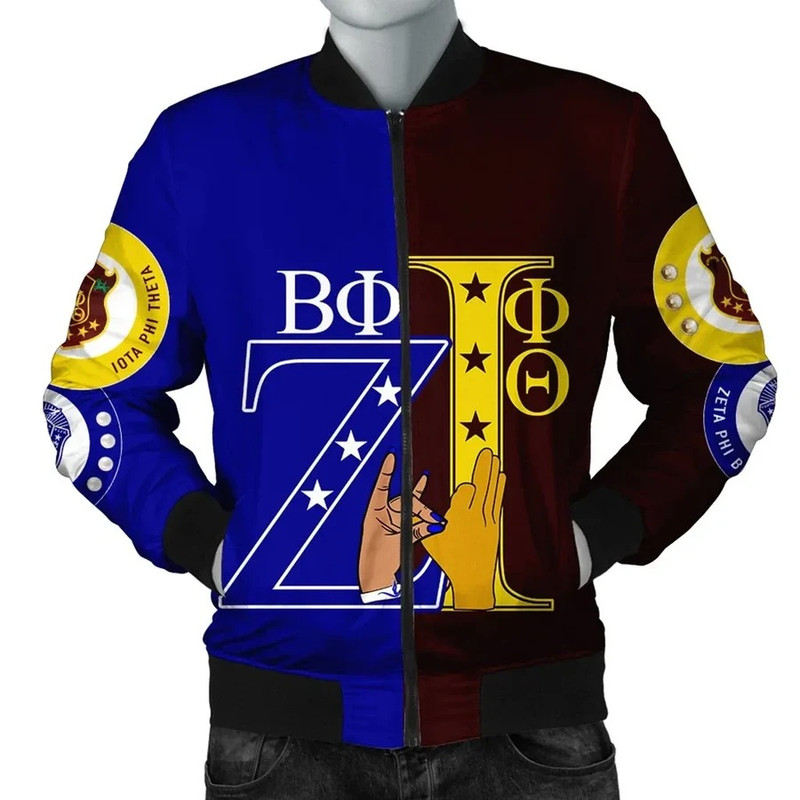 Iota Phi Theta Zeta Phi Beta Couple Bomber Jacket, African Bomber Jacket For Men Women