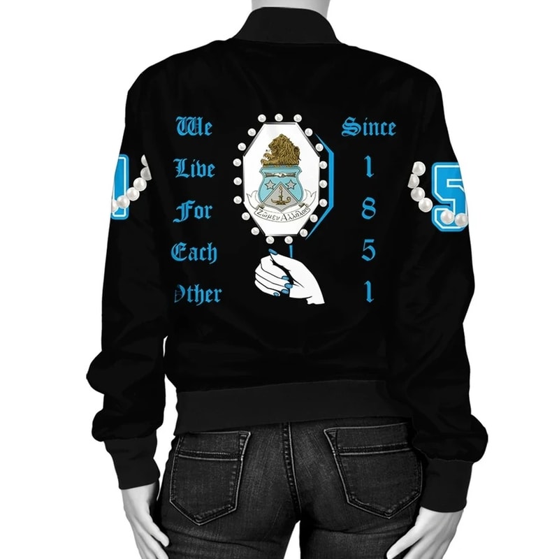 Alpha Delta Pi Pearls Bomber Jacket, African Bomber Jacket For Men Women
