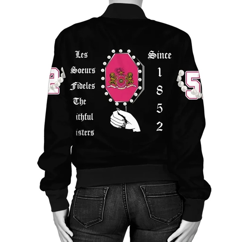 Phi Mu Pearls Bomber Jacket, African Bomber Jacket For Men Women