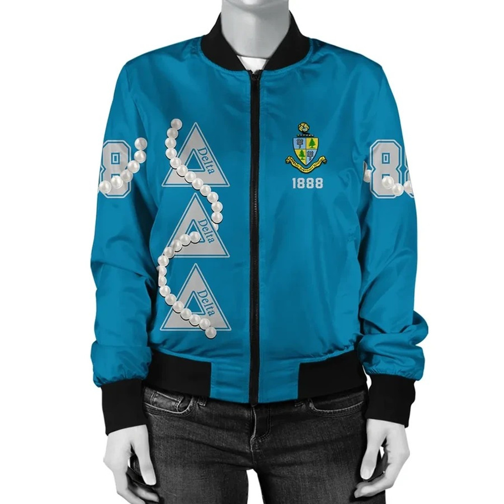 Delta Delta Delta Ver.1 Pearls Bomber Jacket, African Bomber Jacket For Men Women