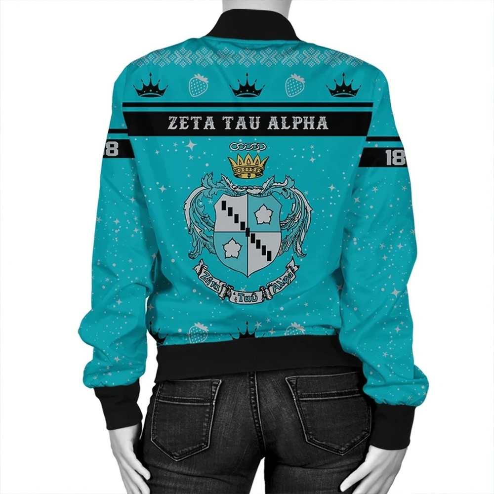 Christmas Style Sorority Zeta Tau Alpha Bomber Jacket, African Bomber Jacket For Men Women