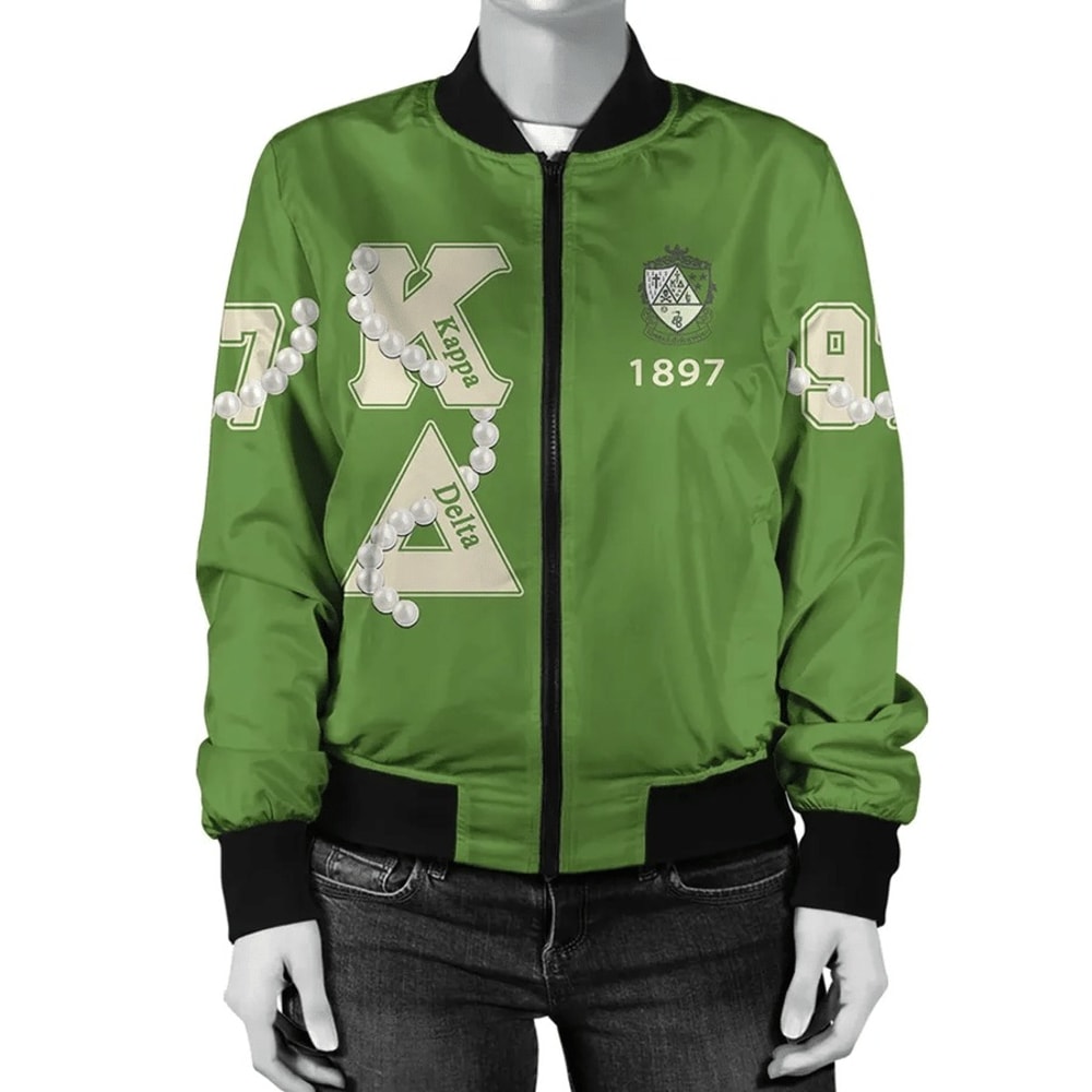 KD Sorority Ver.1 Pearls Bomber Jacket, African Bomber Jacket For Men Women