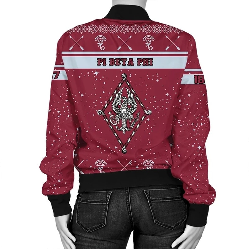 Christmas Style Sorority Pi Beta Phi Bomber Jacket, African Bomber Jacket For Men Women