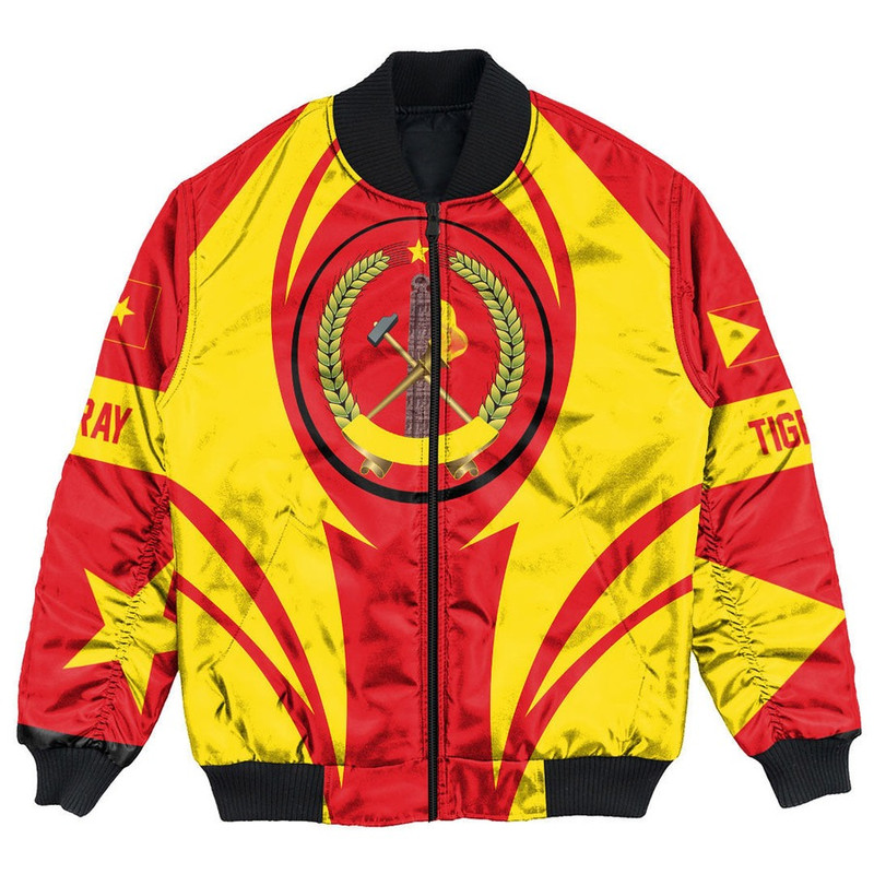 Tigray Action Falg Bomber Jacket, African Bomber Jacket For Men Women
