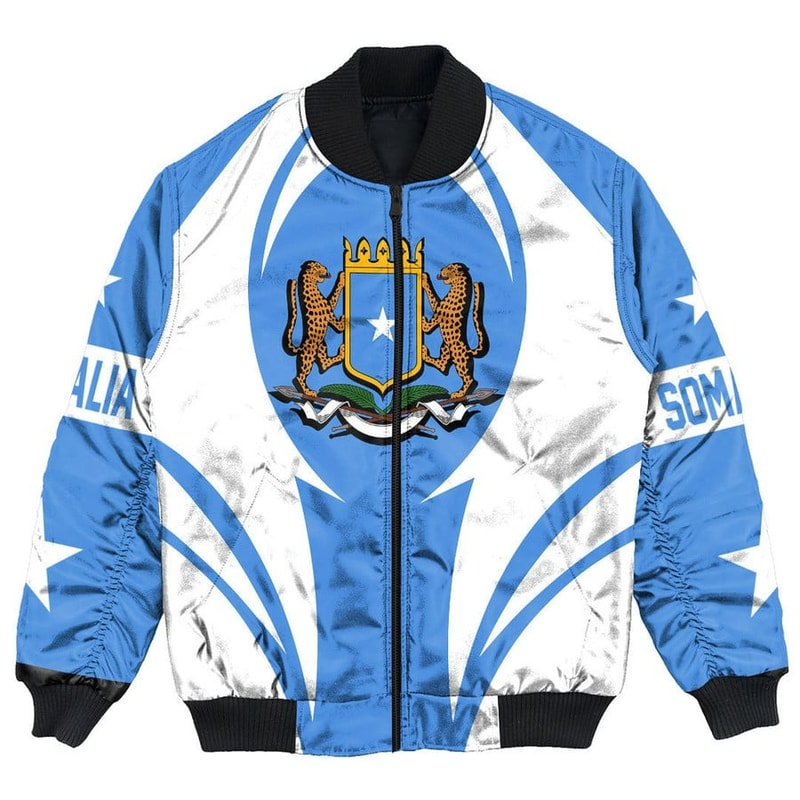 Somalia Action Falg Bomber Jacket, African Bomber Jacket For Men Women