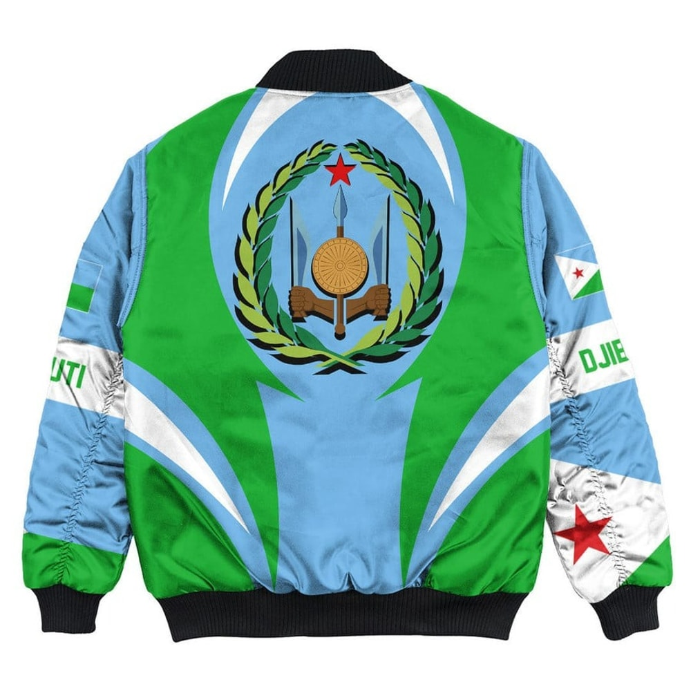 Djibouti Action Falg Bomber Jacket, African Bomber Jacket For Men Women