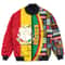 Guinea Bissau Flag and Kente Pattern Special Bomber Jacket, African Bomber Jacket For Men Women