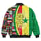 Senegal Flag and Kente Pattern Special Bomber Jacket, African Bomber Jacket For Men Women