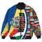 Seychelles Flag and Kente Pattern Special Bomber Jacket, African Bomber Jacket For Men Women