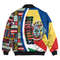 Seychelles Flag and Kente Pattern Special Bomber Jacket, African Bomber Jacket For Men Women