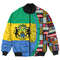 Gabon Flag and Kente Pattern Special Bomber Jacket, African Bomber Jacket For Men Women