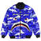 Zeta Phi Beta Full Camo Shark Bomber Jackets, African Bomber Jacket For Men Women