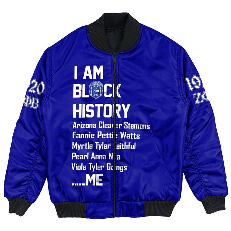 Zeta Phi Beta Black History Bomber Jackets, African Bomber Jacket For Men Women